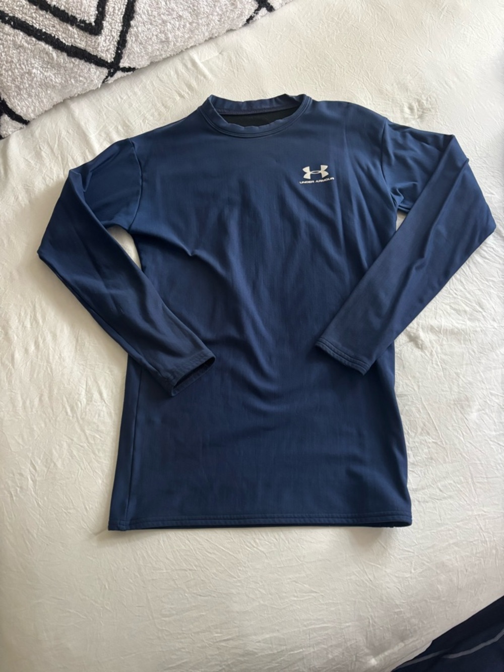 Boys Dri-Fit Fleece Lined Under Armour Navy Long Sleeve